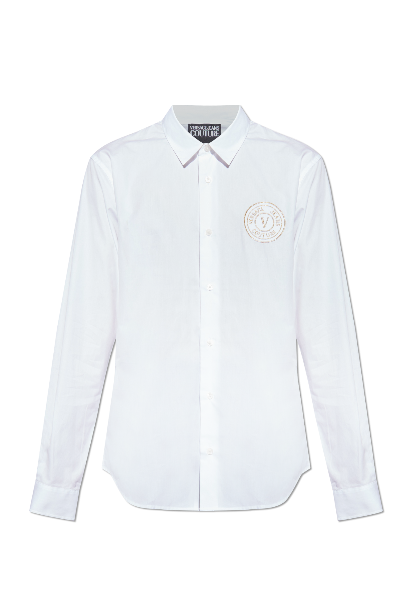 VERSACE GIANI 3 ホワイト長袖カットソー VERSACE JEANS COUTURE ヴェルサーチェ Tシャツ 長袖 ベルサーチ